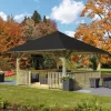 Karibu Pavillon Classic Holm Mit Schindeln