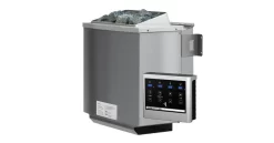 Karibu Sauna Adelina Ohne Dachkranz + 9kW BIO-Kombiofen Mit Ext. Steuerung Easy