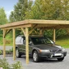 Einzelcarport 340 X 510cm Mit PVC-Dachplatten
