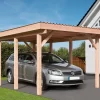 Einzelcarport 338 X 572cm Mit Aluminium-Dachplatten