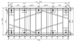 Einzelcarport 338 X 762cm Mit Aluminium-Dachplatten