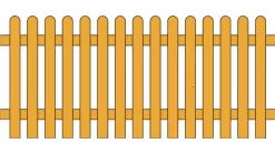Vorgartenzaun Kiefer/Fichte Kesseldruckimprägniert