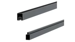 Zaunserie WPC Steckzaun Anthrazit Start- Und Abschlussleisten-Set