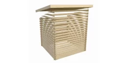 Karibu Gartenhaus Bastrup 3 28mm Blockbohlenhaus 297x237cm Unbehandelt