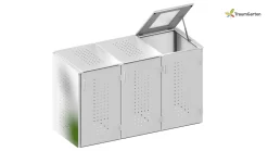 Traumgarten Binto 3er Mülltonnenbox Mit Klappdeckel