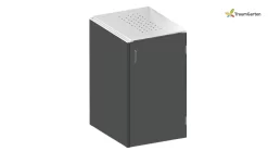 Traumgarten Binto 1er Mülltonnenbox Schiefer Mit Klappdeckel