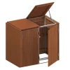 Traumgarten Binto 2er Mülltonnenbox Hartholz Mit Klappdeckel