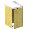 Traumgarten Binto 1er Mülltonnenbox Nadelholz Mit Pflanzschale