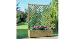 Blumenkasten Mit Rankgitter Gerade, Kesseldruckimprägniert