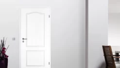 Zimmertür Weißlack RSP Zwei Füllungen Mit Bogen Eckkante