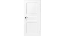 Zimmertür Weißlack GK Drei Füllungen Eckkante