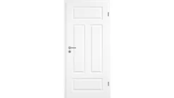 Zimmertür Weißlack GK RSP Vier Füllungen Eckkante