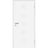 Zimmertür Weißlack Fünf Quadrate Eckkante