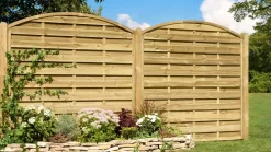 Maxi Bogen Sichtschutz Zaun Kiefer/Fichte Kesseldruckimprägniert