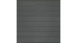 System WPC Zaunfeld Set Anthrazit/ Anthrazit Steckzaun