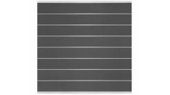 System WPC Zaunfeld Set Anthrazit/ Alu Blank Steckzaun