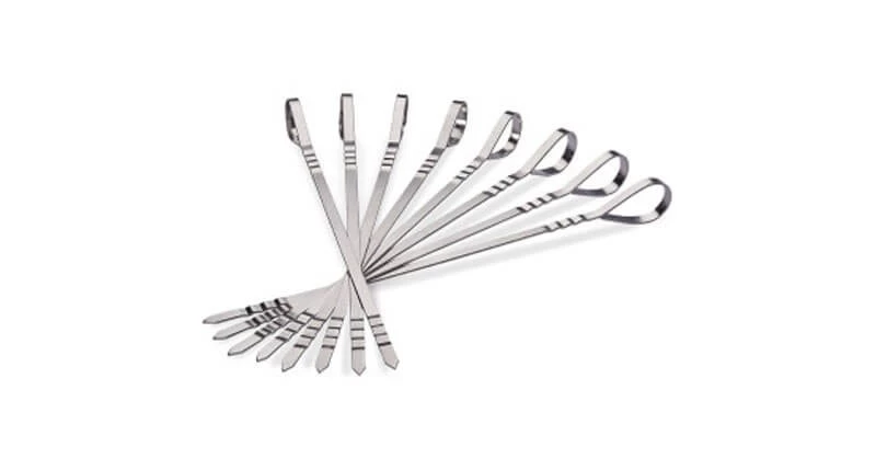 Napoleon Edelstahl Shashlik-Spieße Set (8 Stück) – Bild 2