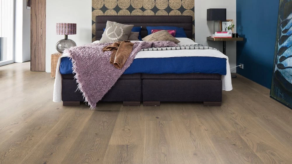 Haro Parkett 4000 Eiche Tabakgrau Universal Alpin Strukturiert 4V