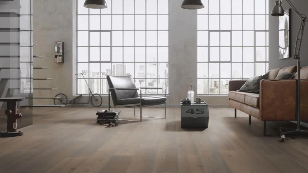 Ter Hürne Parkett Eiche Unique Nebelbraun N09