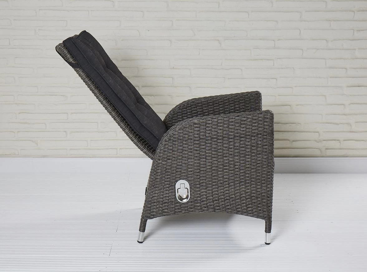 Gartenmöbel Set Barcelona / Rocking Grau Anthrazit 17teilig Gartenmöbel Set Polyrattan – Bild 11