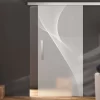Ganzglas-Schiebetür 3D LD_623 Ohne Bohrungen