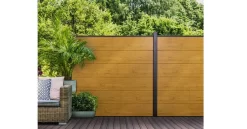 Groja System PVC Modulzaun Basic-Line Asteiche Natur Steckzaun