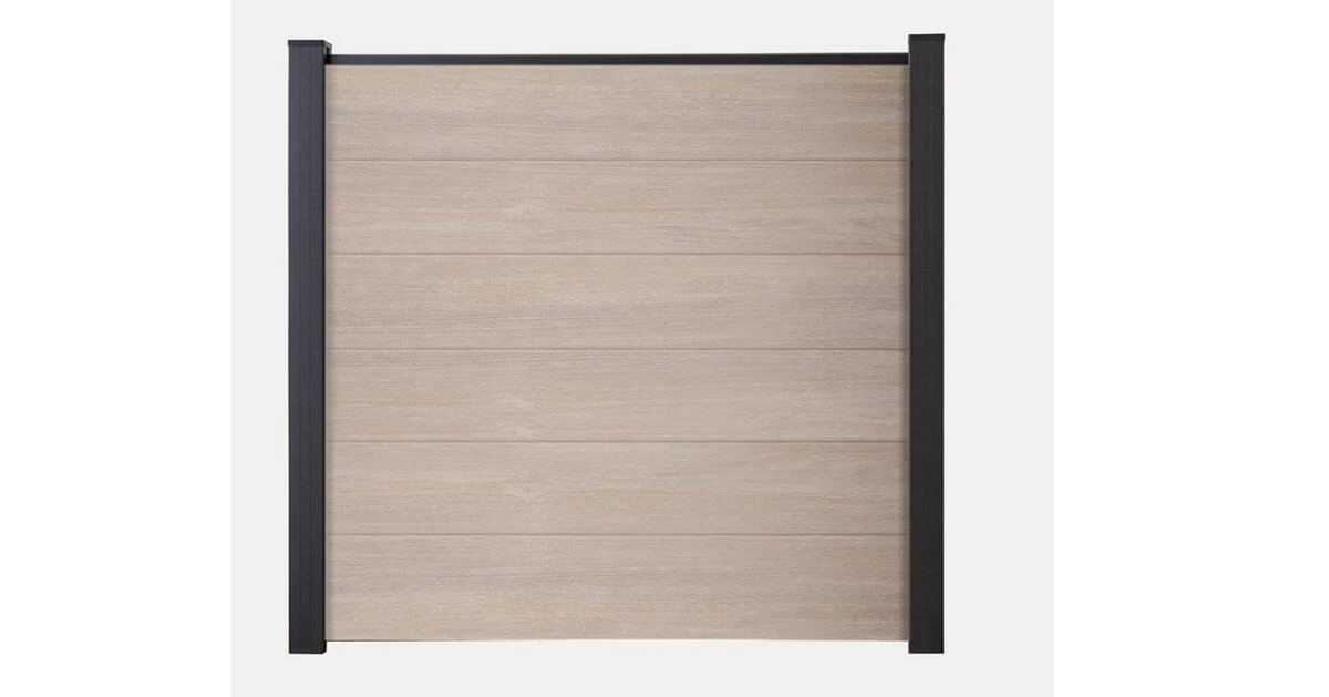 Groja System PVC Modulzaun Basic-Line Sheffield Oak Steckzaun – Bild 2