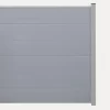 Groja System PVC Modulzaun Basic-Line Silbergrau Steckzaun