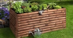 Hochbeet Aus Halbrundriegeln 180 Cm Breit