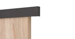 Schiebetürbeschlag-Set Ideal Matt Schwarz Für Holztüren