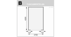 Karibu Blockbohlengarage Satteldach 28 Mm Naturbelassen