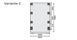 Karibu Doppelcarport Classic 2 Kdi In 3 Varianten Inkl. PVC-Dacheindeckung