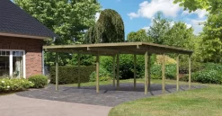 Karibu Doppelcarport ECO 2 Kdi Massivholz In 3 Varianten
