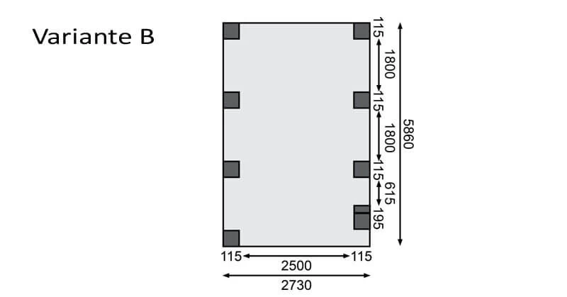 Karibu Einzelcarport Classic 2 Kdi In 3 Varianten Inkl. Stahlplatten – Bild 9