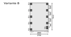 Karibu Einzelcarport Classic 3 Kdi In 3 Varianten Inkl. PVC-Dacheindeckung