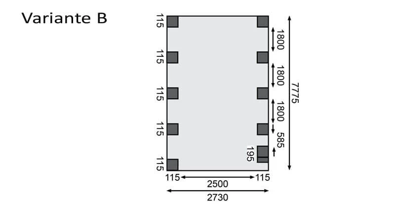 Karibu Einzelcarport Classic 3 Kdi In 3 Varianten Inkl. Stahlplatten