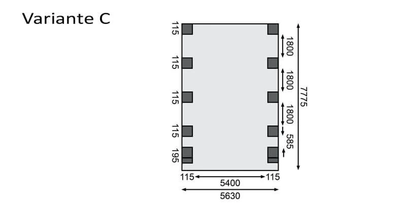 Karibu Einzelcarport Classic 3 Kdi In 3 Varianten Inkl. Stahlplatten – Bild 8