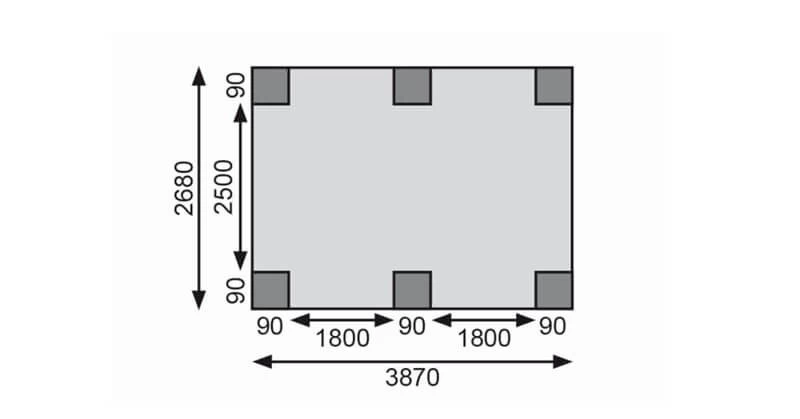 Karibu Einzelcarport ECO 1 Kdi Massivholz In 3 Varianten – Bild 2
