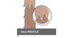 Karibu Zweiraum - Gartenhaus Schönbuch 2 Naturbelassen 426x276cm 38mm