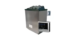 Karibu Sauna Fasshaus 3 Mit Tonnendach + 9kW Saunaofen Mit Ext. Steuerung