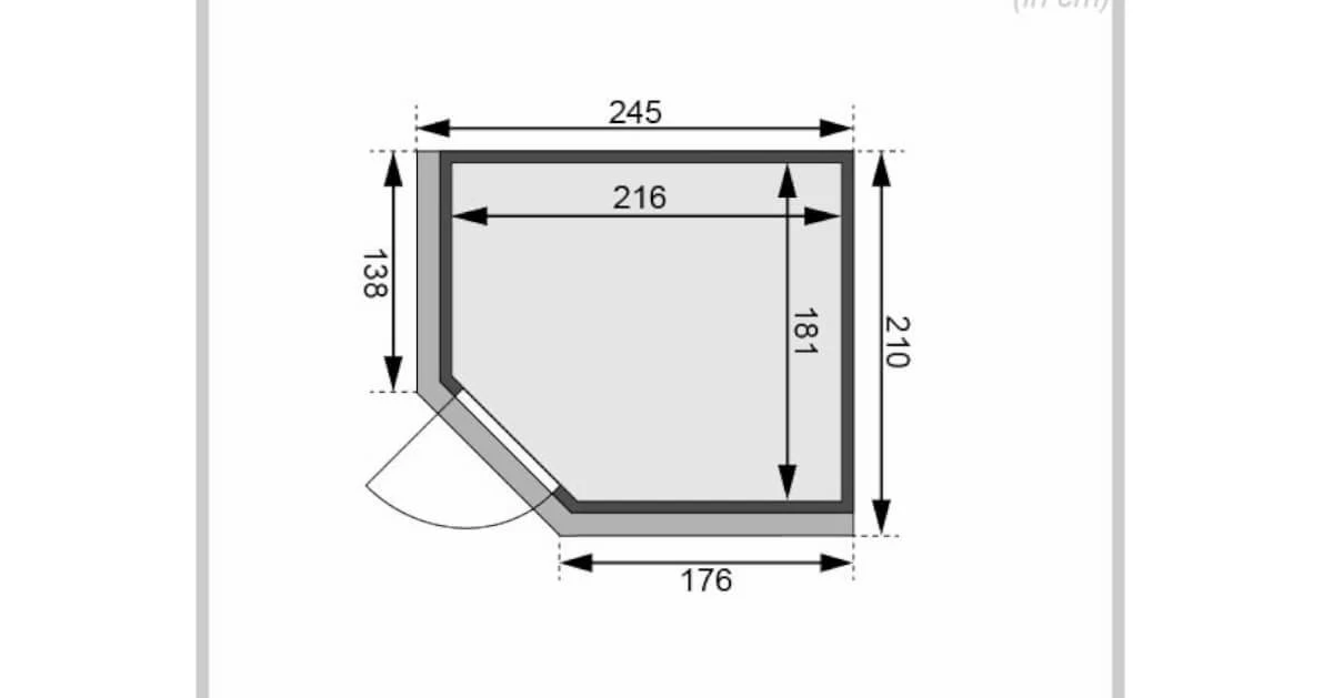 Karibu Sauna Ainur Mit Dachkranz + 9kW Saunaofen Mit Ext. Steuerung – Bild 5