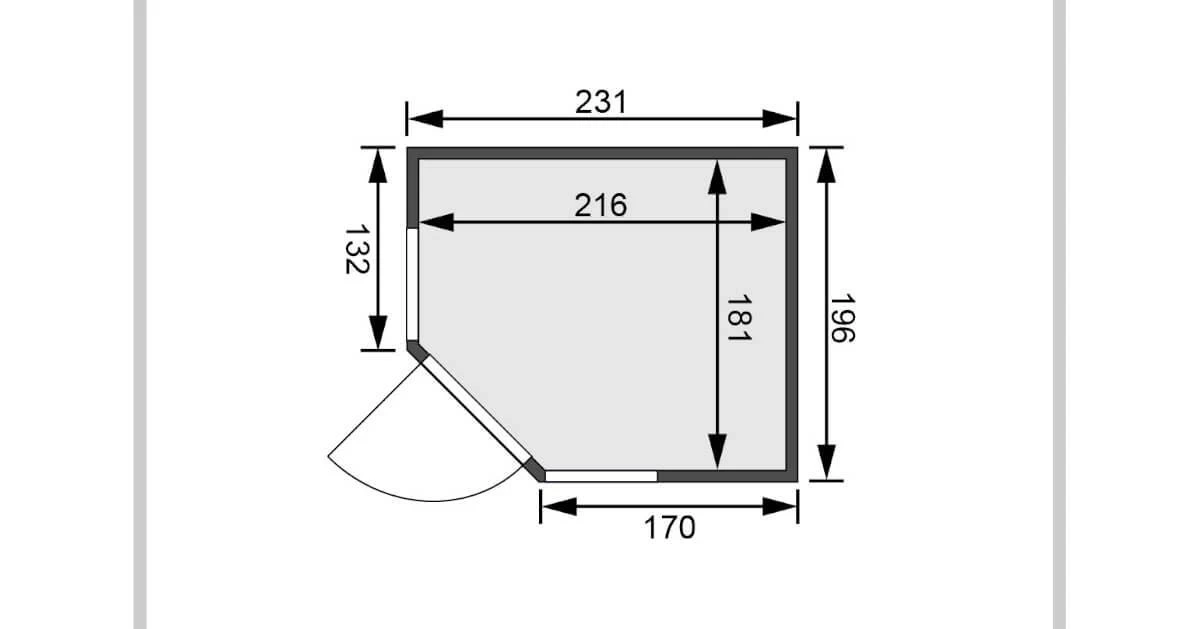 Karibu Sauna Amelia 3 + 9kW Saunaofen Mit Ext. Steuerung – Bild 4