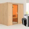 Karibu Sauna Daria + 3,6kW Saunaofen Mit Integr. Steuerung