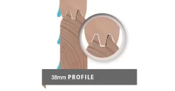 Karibu Sauna Fasshaus 3 Mit Tonnendach + 9kW BIO-Kombiofen Mit Ext. Steuerung