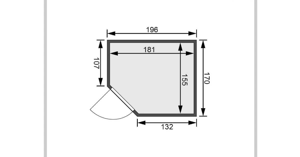 Karibu Sauna Lilja Ohne Ofen – Bild 9