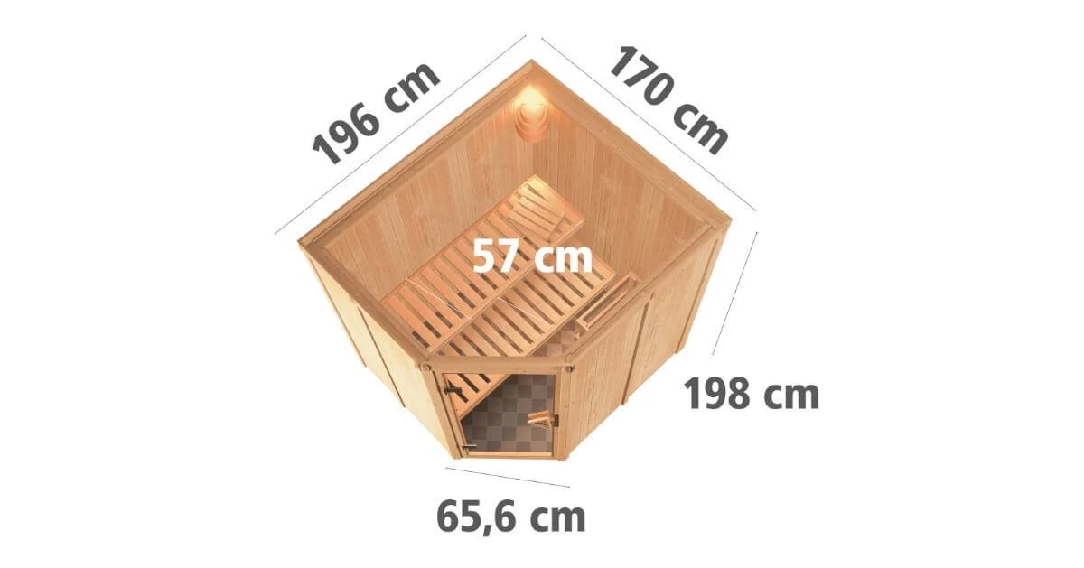 Karibu Sauna Lilja Ohne Ofen