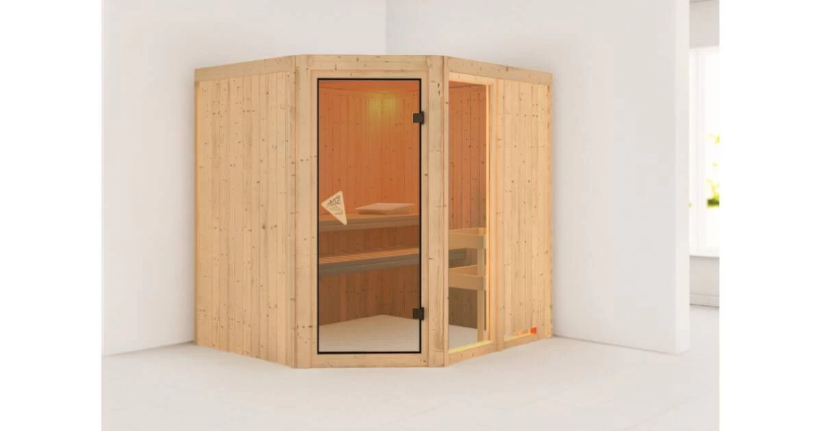 Karibu Sauna Fiona 2 Ohne Ofen – Bild 3