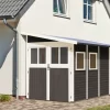 Karibu Gartenhaus Wandlitz 4 Anlehnhaus 19mm Terragrau