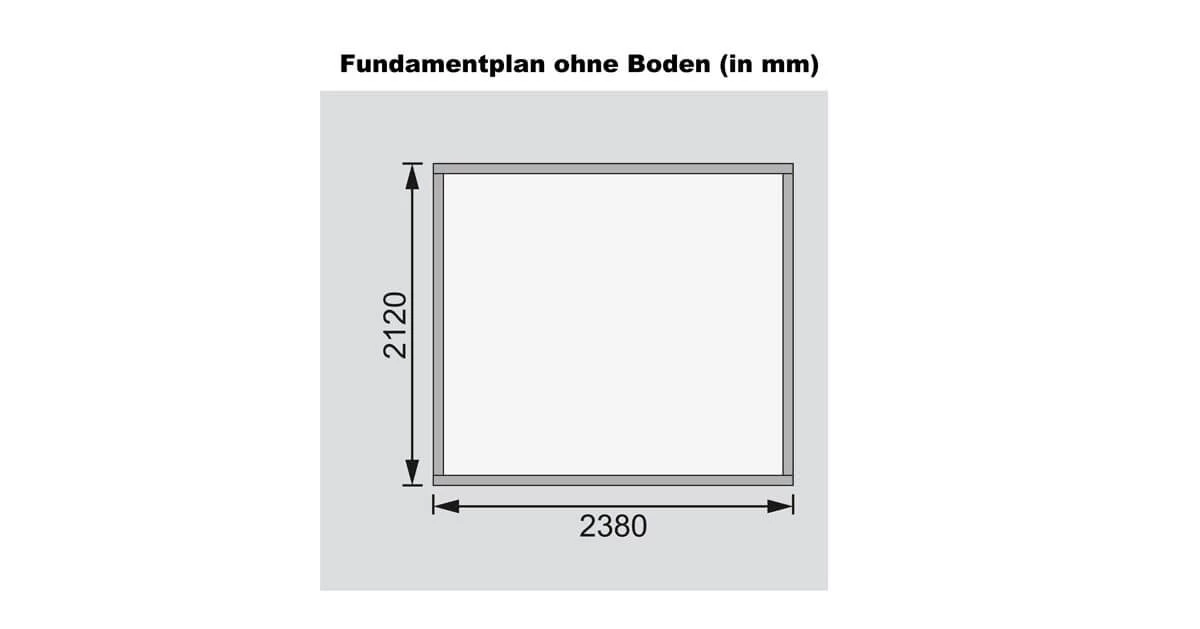 Karibu 19mm Gartenhaus Kerko 3 Terragrau 242x217cm – Bild 4