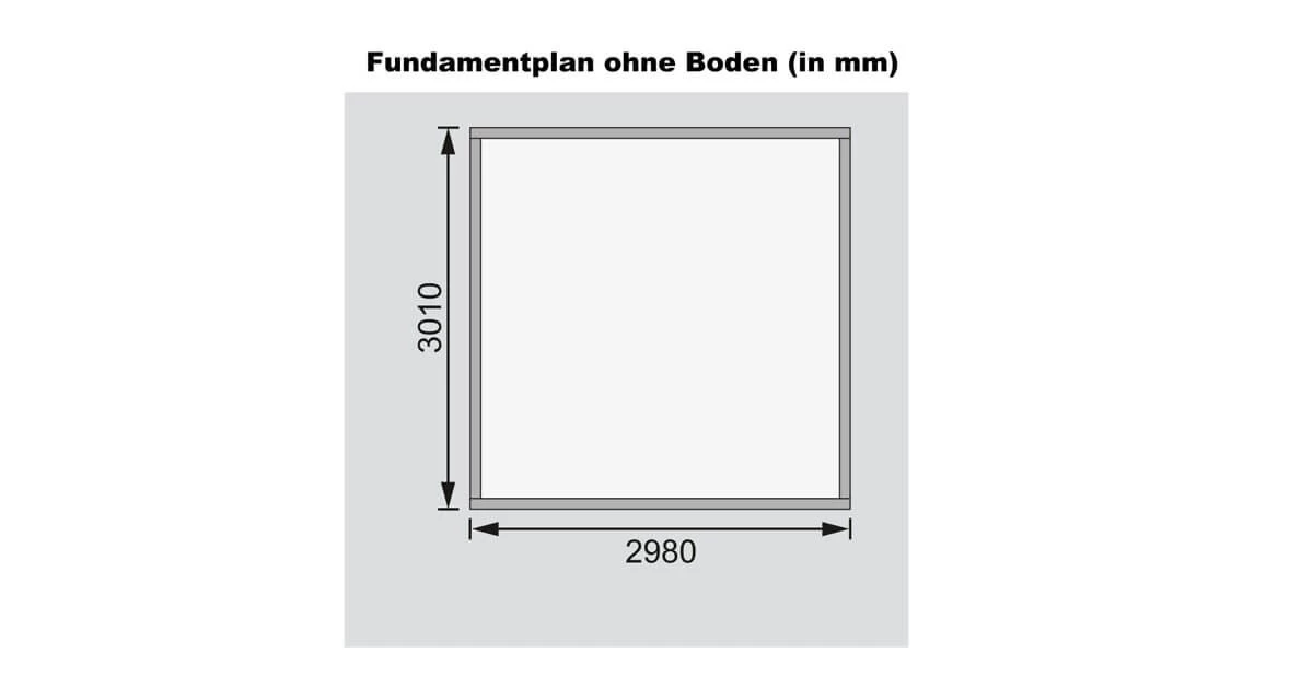 Karibu Gartenhaus 19mm Kerko 6 Mit Anbau 2,40m Unbehandelt – Bild 5